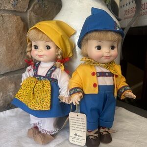 Vintage Swiss yodelar boy, and girl